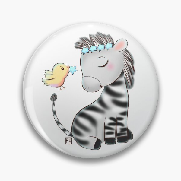 Item preview, Zebra | Zebra Lovers - Zebra and bird designed and sold by FennyWijayaMomo.