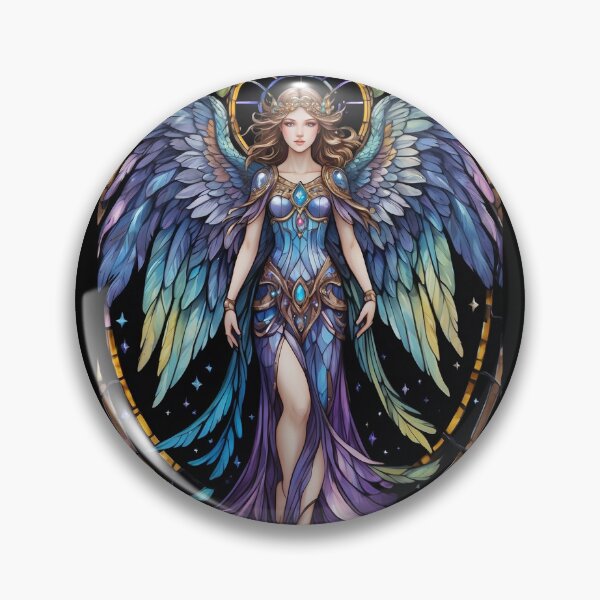Aperçu de l'œuvre  Modèle d'ange en vitrail créée et vendue par Desfix.