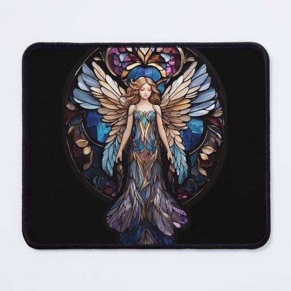 Aperçu de l'œuvre Motif d'ange en vitrail créée et vendue par Desfix.