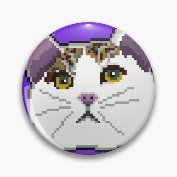 Item preview, Cute Chunky White Cat - Charlie designed and sold by Knocked-Out.