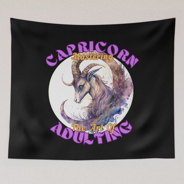Item preview, Capricorn: Mastering The Art Of Adulting. capricorn girl designed and sold by ZodiacWonders.