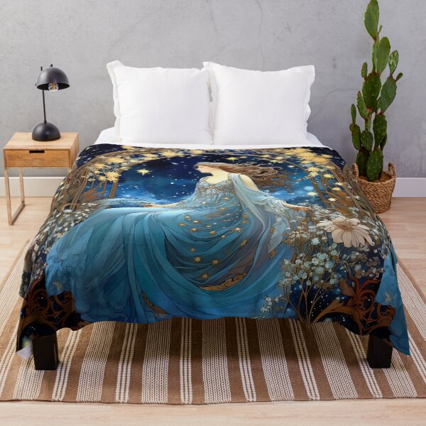 Item preview, Starlight Night, Alphonse Mucha style, Belle Époque designed and sold by CatCoconut-Art.