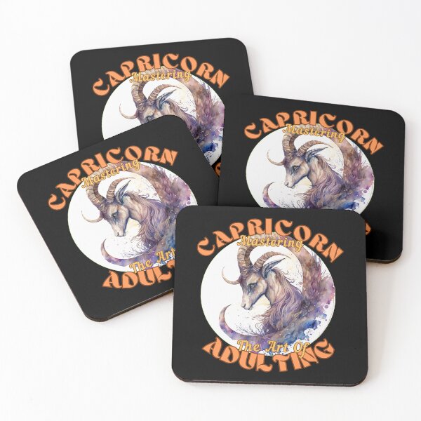 Item preview, Capricorn: Mastering The Art Of Adulting. sea goat designed and sold by ZodiacWonders.