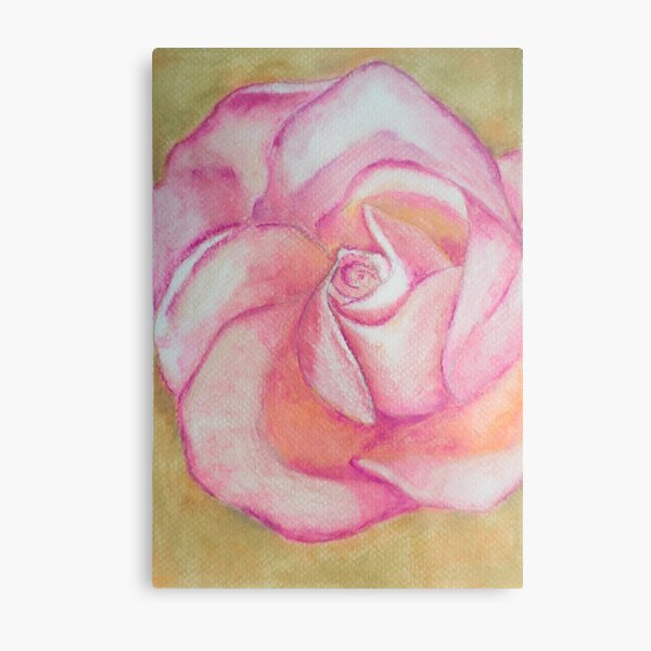 Item preview, Impressionist rose oil pastel painting close up designed and sold by Ammi77.