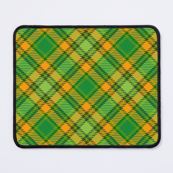 Item preview, Green and orange checkered plaid pattern designed and sold by Osting.