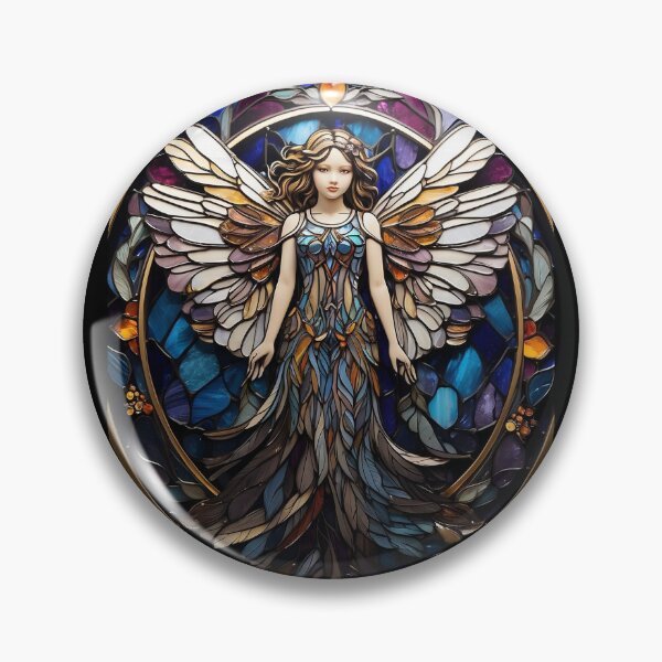 Aperçu de l'œuvre Motif d'ange en vitrail créée et vendue par Desfix.