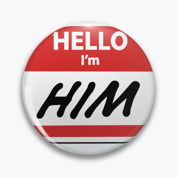 Item preview, "I'm him" Nametag designed and sold by Tom's Drawn Things.