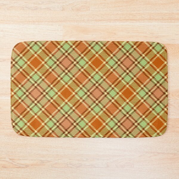 Item preview, Green and brown checkered plaid pattern designed and sold by Osting.