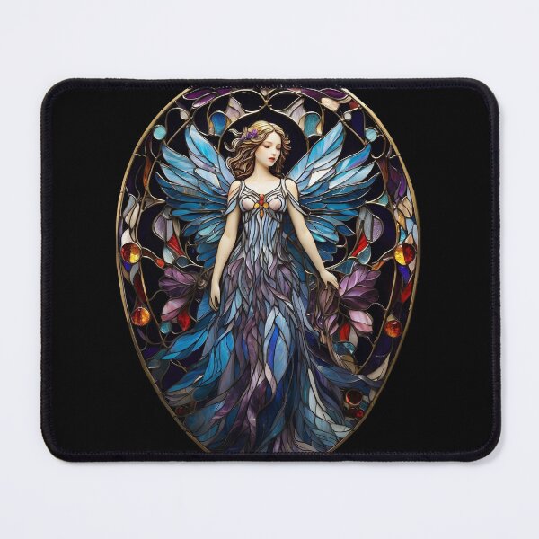 Aperçu de l'œuvre Motif d'ange en vitrail créée et vendue par Desfix.