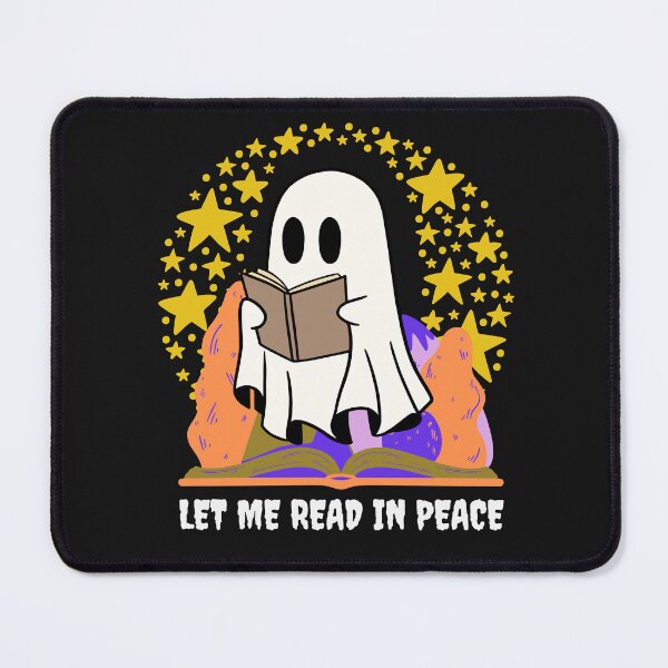 Item preview, Halloween Ghost Reading Book under a blanket of stars - Let Me Read In Peace designed and sold by The magic Yellow bus.