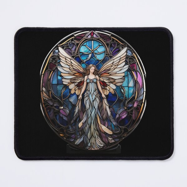 Aperçu de l'œuvre Motif d'ange en vitrail créée et vendue par Desfix.