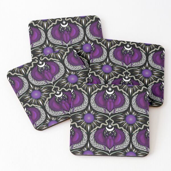 Item preview, Midnight Scarab - Purple designed and sold by Carina Parry Studios.