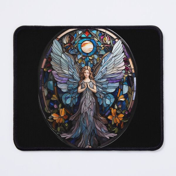 Aperçu de l'œuvre Motif d'ange en vitrail créée et vendue par Desfix.