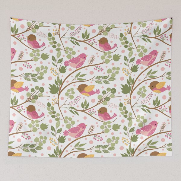 Item preview, Autumn Birds Pattern 2 designed and sold by marknprints.