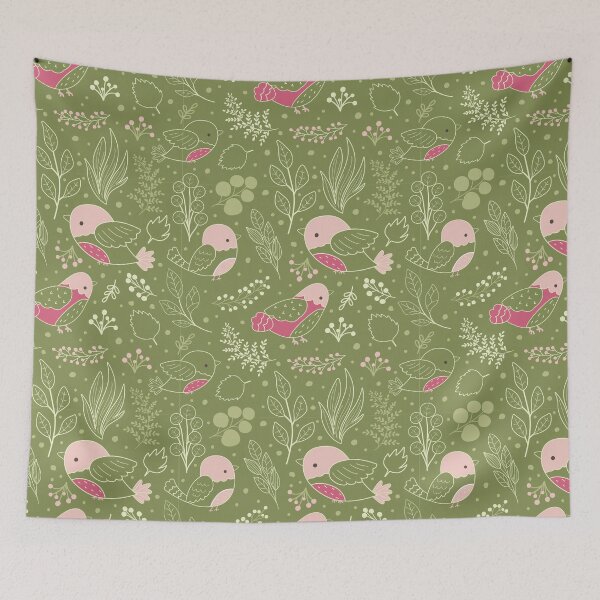 Item preview, Autumn Birds Pattern 3 designed and sold by marknprints.