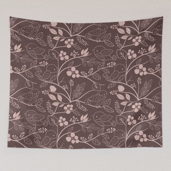Item preview, Autumn Birds Pattern 4 designed and sold by marknprints.