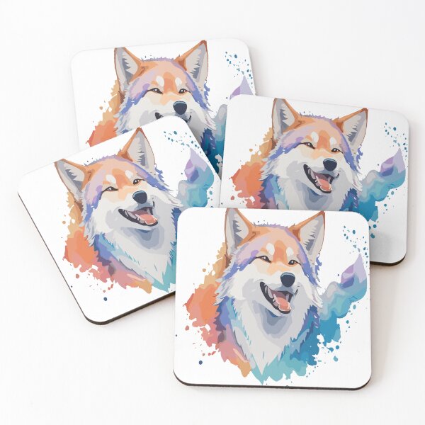 Item preview, Wolf in watercolors designed and sold by LongIslandDesgn.