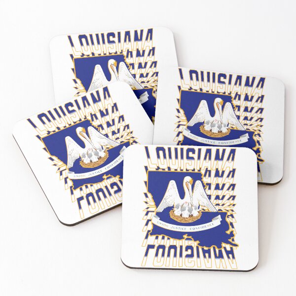 Item preview, State of Lousiana Flag Pelican Rolo Design designed and sold by DsignaStudio.