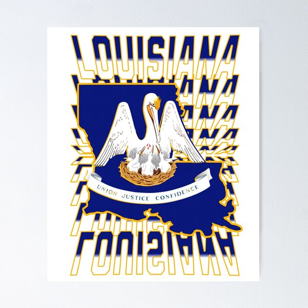 Item preview, State of Lousiana Flag Pelican Rolo Design designed and sold by DsignaStudio.