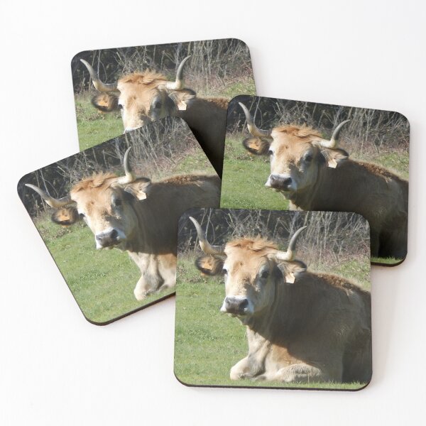 Item preview, Cow with horns designed and sold by animal-animal.