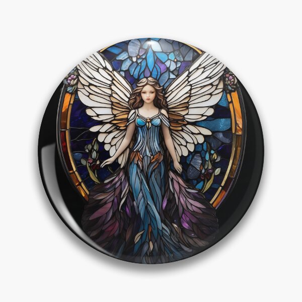 Aperçu de l'œuvre Motif d'ange en vitrail créée et vendue par Desfix.