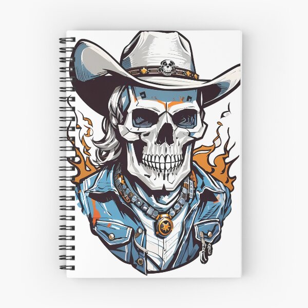Item preview, Skull head with cowboy hat designed and sold by wplamkung.