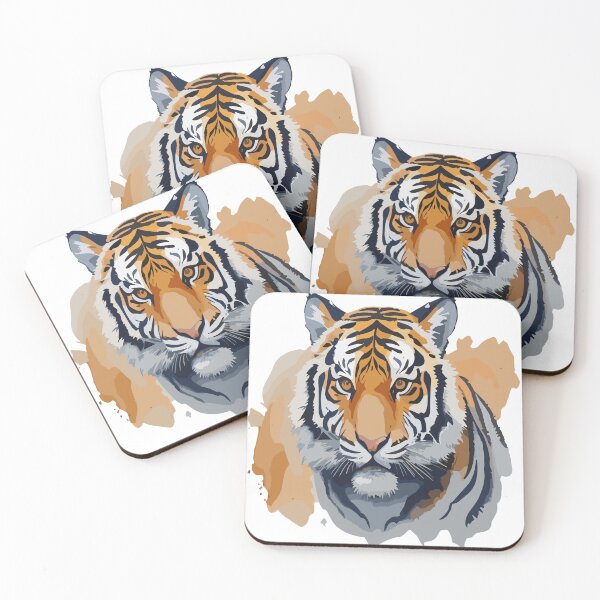 Item preview, Tiger in watercolors designed and sold by LongIslandDesgn.