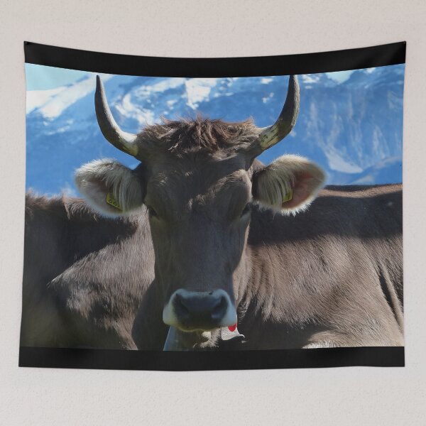 Item preview, Cow with horns designed and sold by animal-animal.