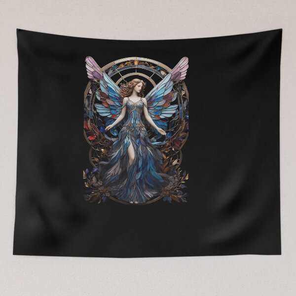 Aperçu de l'œuvre Motif d'ange en vitrail créée et vendue par Desfix.