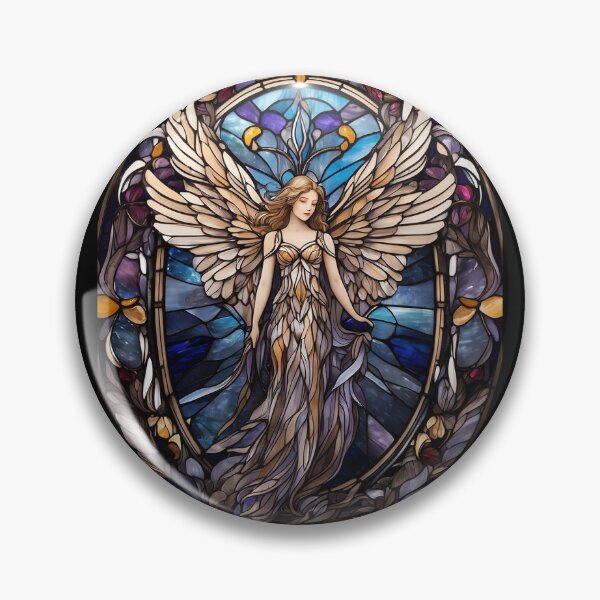 Aperçu de l'œuvre Motif d'ange en vitrail créée et vendue par Desfix.