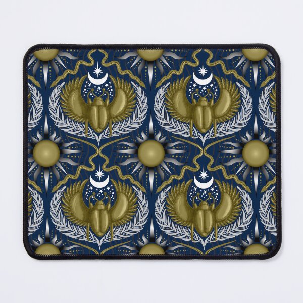 Item preview, Midnight Scarab - Navy and Gold designed and sold by Carina Parry Studios.
