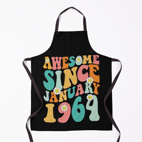 Item preview, Awesome Since January 1964 | Made In 1964 | Retro Groovy Birthday designed and sold by Christina-grich.