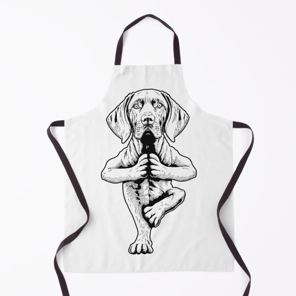 Item preview, Weimaraner Yoga Dog Puppy Funny Dogs Asana Tree Pose designed and sold by GrandeDuc.
