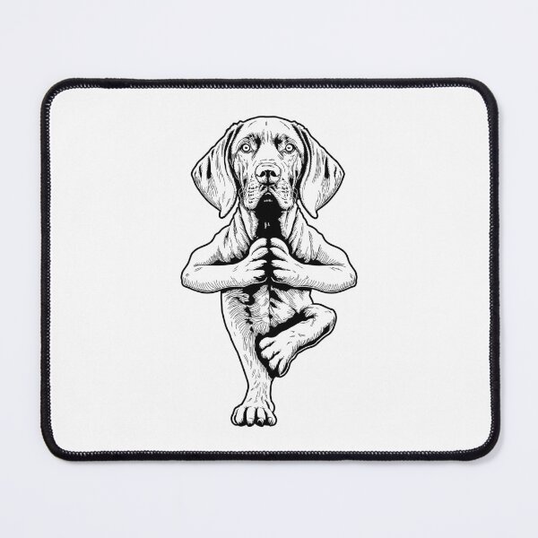Item preview, Weimaraner Yoga Dog Puppy Funny Dogs Asana Tree Pose designed and sold by GrandeDuc.