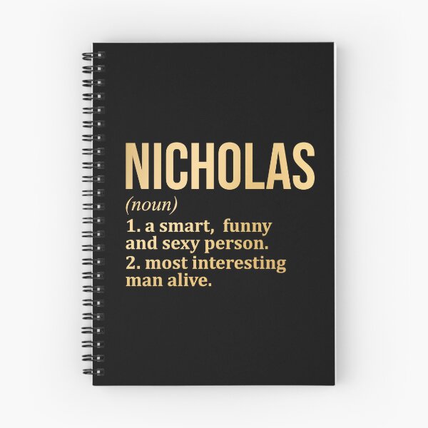 Item preview, Nicholas Name Definition in Gold designed and sold by XCIV.