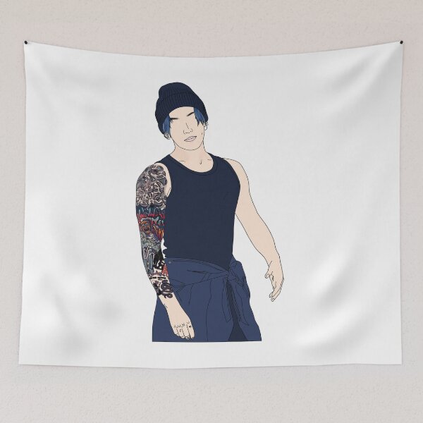 Item preview, JK Jungkook Tattoo Photoshoot Vogue designed and sold by your-jk-shop.