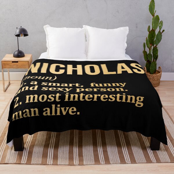 Item preview, Nicholas Name Definition in Gold designed and sold by XCIV.