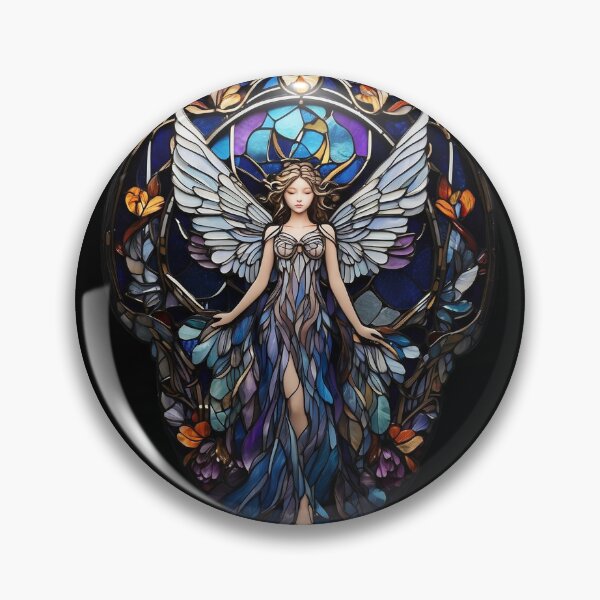 Aperçu de l'œuvre Motif d'ange en vitrail créée et vendue par Desfix.