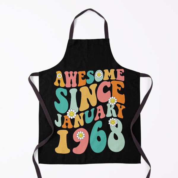 Item preview, Awesome Since January 1968 | Made In 1968 | Retro Groovy Birthday designed and sold by Christina-grich.