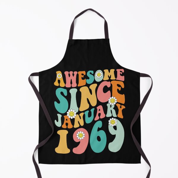 Item preview, Awesome Since January 1969 | Made In 1969 | Retro Groovy Birthday designed and sold by Christina-grich.