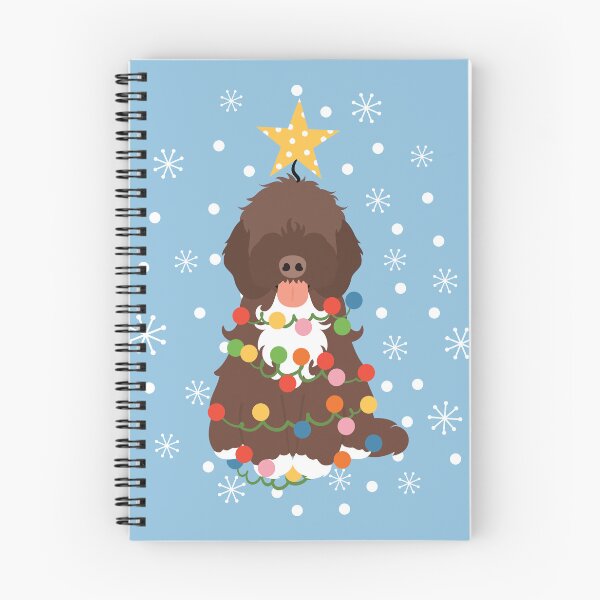 Artikelvorschau, Brauner weißer Cockapoo Cavapoo Weihnachtsbaum 2 entworfen und verkauft von Lulupainting.