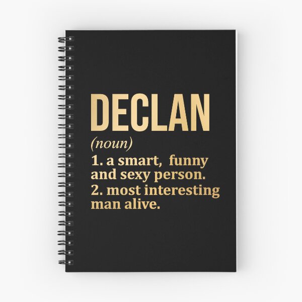 Item preview, Declan Name Definition in Gold designed and sold by XCIV.