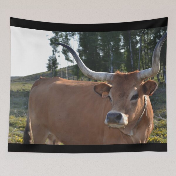 Item preview, Cow with horns designed and sold by animal-animal.
