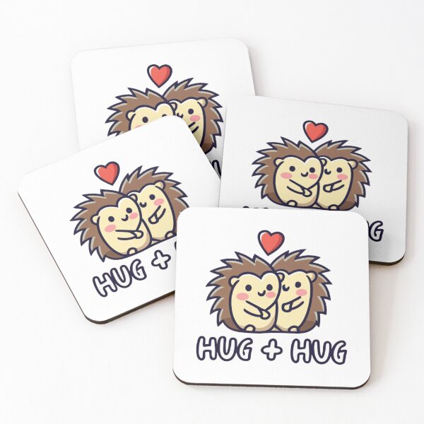 Item preview, Cute Couple Hedgehugs love Hug Plus Hug designed and sold by sadedream.