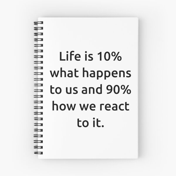 Item preview, Life is 10% what happens to us and 90% how we react to it. designed and sold by IMCDT.