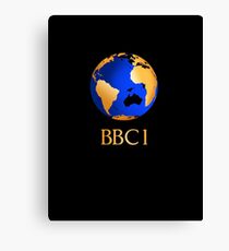 BBC computer originated world (globe) COW logo Canvas Print
