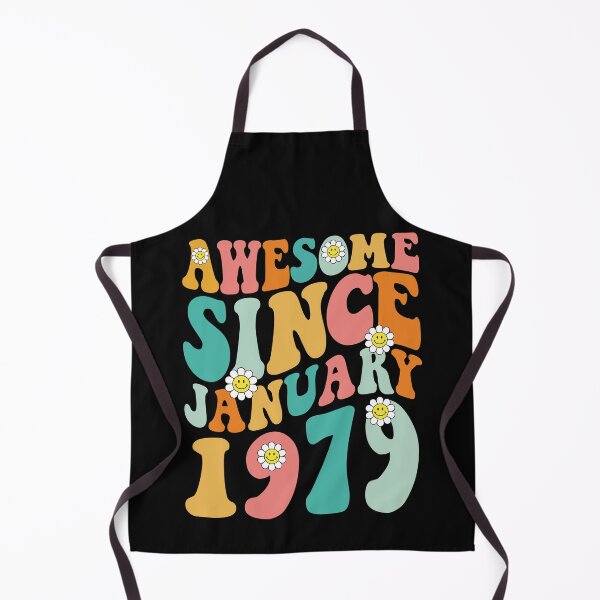 Item preview, Awesome Since January 1979 | Made In 1979 | Retro Groovy Birthday designed and sold by Christina-grich.