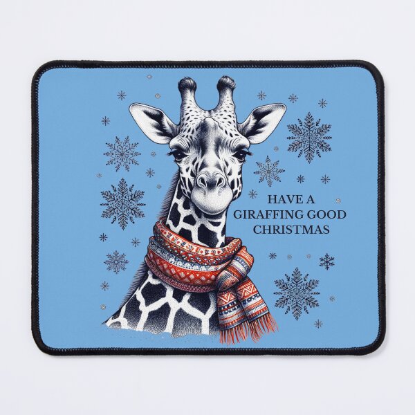 Item preview, Have a Giraffing Good Christmas, Cute Giraffe designed and sold by Hibiskusmond.