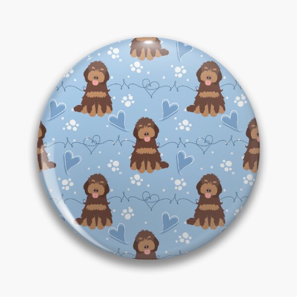 Item preview, Love Chocolate Phantom Cockapoo Cavapoo Dog designed and sold by Lulupainting.