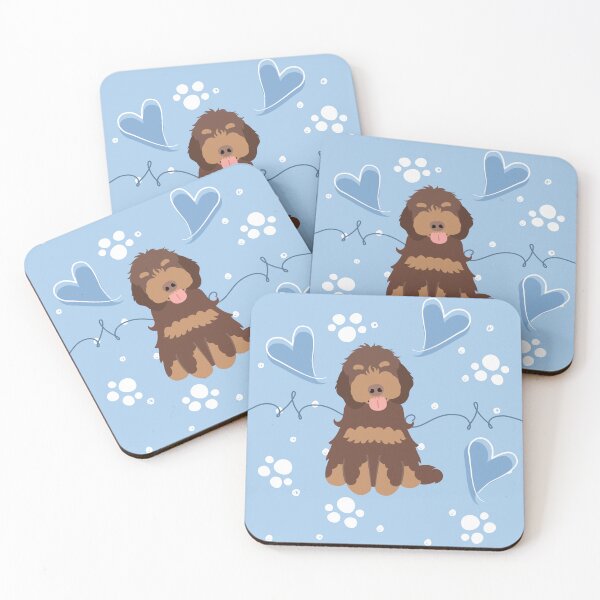 Item preview, Love Chocolate Phantom Cockapoo Cavapoo Dog designed and sold by Lulupainting.